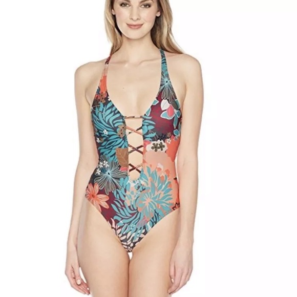 Vince Camuto Other - Vince Camuto Lagoon V Neck One Piece Swimsuit